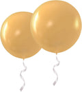 36 Inch Big Round balloons Gold Thick Giant Latex Balloons 6 Packs for Party Decorations