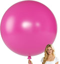KALOR Dusty Pink Giant Balloons 36 Inch Large Latex Balloons, 4 Pack Jumbo Round Helium Balloon for Birthday Bridal Shower Wedding Baby Shower Party Decorations