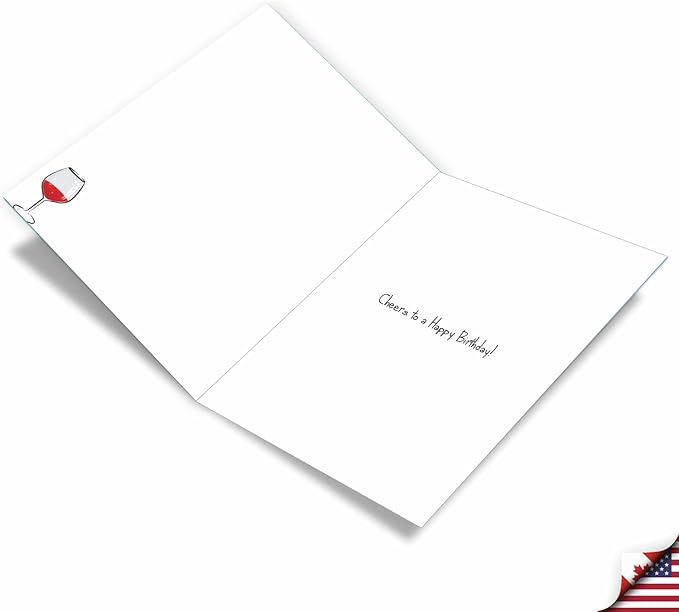 NobleWorks - Extra Large Funny Birthday Greeting Card 8.5 x 11 Inch with Envelope (1 Pack) Big, Jumbo Bday Salad For Dinner J9357BDG