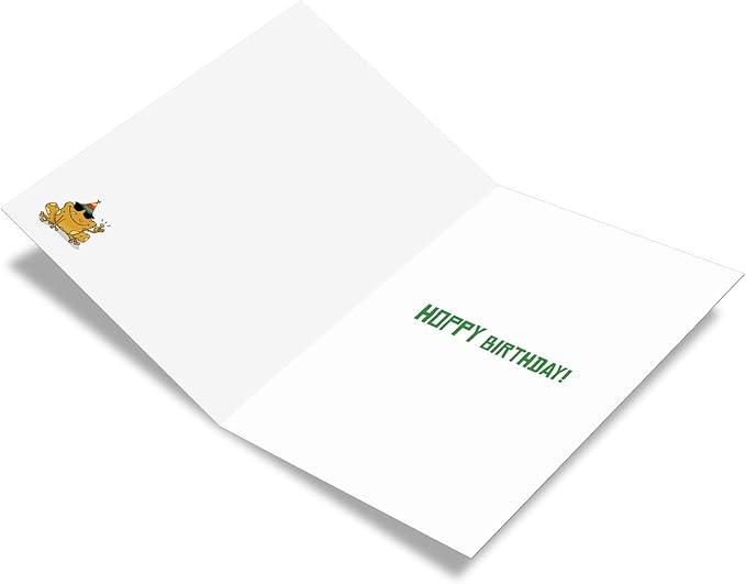 The Best Card Company - Funny Birthday Pun Card, 5x7 Inch, Multicolored, Includes Envelope, Made from 30% Recycled Content, No Batteries Required