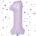 40 Inch Purple Number Balloons Light Purple 1 Balloon Matte Purple Birthday Balloons 0-9 Birthday Wedding Party digital Decorations (Number 1)