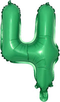 16 inch Green Alphabet Letter and Number Balloons Set Package, Aluminum Hanging Foil Film Banner Mylar Balloon for Birthday Party Decoration Custom Word (A-Z, 0-9) (16 inch Green 4)