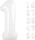 40 Inch Number Balloon White 1 Balloon Party Decorations 1 10 11 15 16 17 18 21 Giant Jumbo Foil Balloons 1 Balloon 1st Birthday Boy Girl for Birthday Party