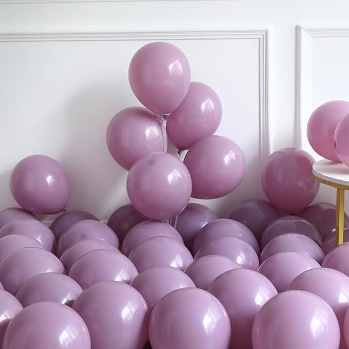 Pink and Purple Balloon Arch Kit 143pcs Dusty Purple Lavender Pastel Macaron Pink Balloons for Girls Birthday Baby Shower Wedding Shower Decorations