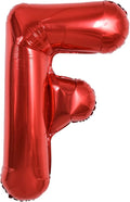 TONIFUL 40 Inch Large Bright Red Letter Balloons A-Z, Giant Jumbo Helium Foil Mylar Big Letter F Balloons for Birthday Party Anniversary Wedding Decorations