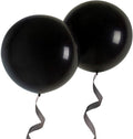 36 Inch Giant Round Balloons 6 Packs Black Latex Balloons for Photo Shoot Wedding Baby Shower Birthday Party Decorations