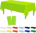 Kopokita 2PCS Lime Green Plastic Tablecloths 54 x 108 Inch, Disposable Table Cloths Rectangle Party Table Covers