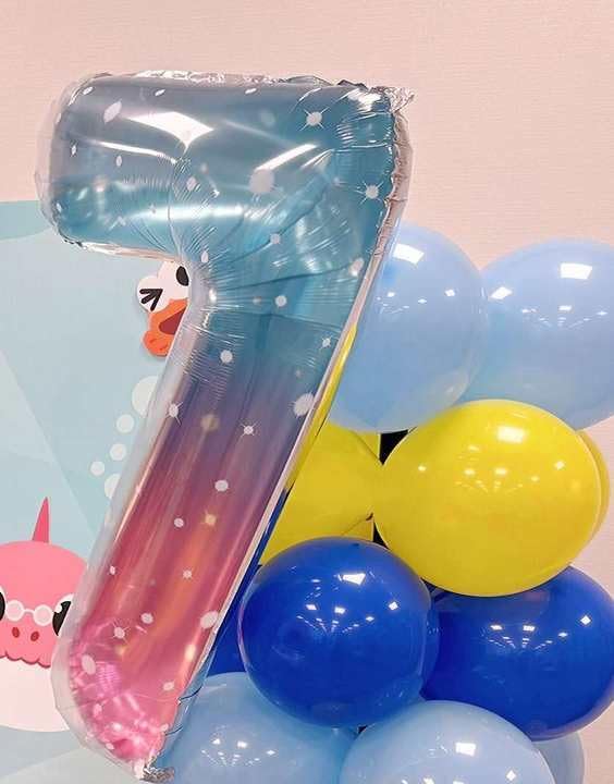 Starry Sky Number 1 Balloon 40 Inch, 1st Birthday Balloon for Baby Boy Girl Toddler First Birthday Decorations, Shiny Starry Sky Party Supplies