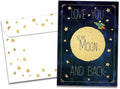 Tree-Free Greetings - Birthday Card - Artful Designs - 1 Card + Matching Envelope - Made in USA - 100% Recycled Paper - 5 x 7 - Moon and Back (VO69636)