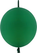 IN-JOOYAA 6 Inch Dark Green Latex Link Balloon 100 Pcs Quick Linkable Balloon for Party Decoration