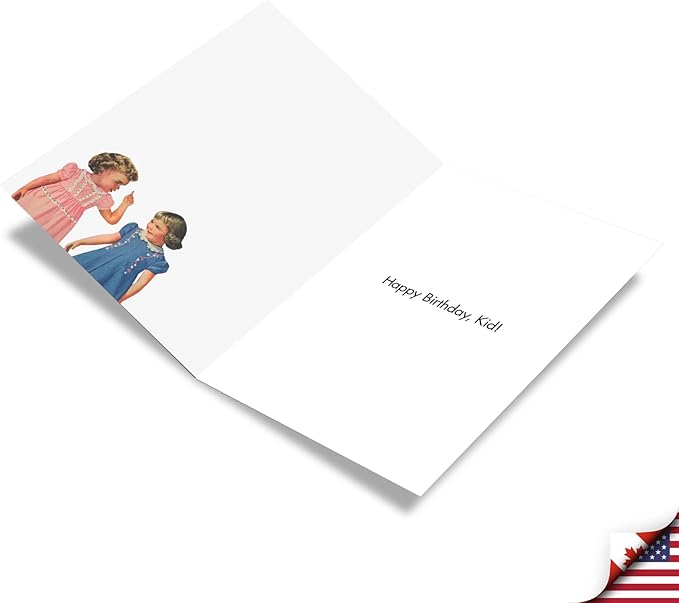 NobleWorks - 1 Funny Birthday Greeting Card - Sassy Bday Card for Women, Stationery Humor - Ain't for Sissies C7017BDG