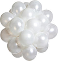 Pearl White Balloons 12 Inch 50PCS Matte Balloons Round Pearlized White Latex Balloons for Wedding Birthday Christmas Baby Shower Anniversary Backdrop White Theme Party Arch Decorations