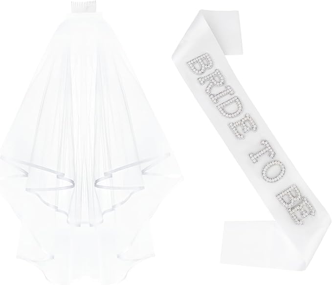 Jaciya Pearl Bride Headband with Veil