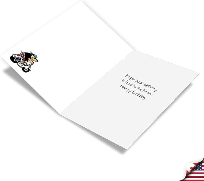 NobleWorks Hysterical Birthday Greeting Card with 5 x 7 Inch Envelope For Men and Women (1 Card) Bad Dog C10301BDG