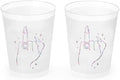 xo, Fetti Bachelorette Party Ring Finger Reusable Cups - 16 Frost Flex Cups | Bach Party Drinkware, Cute Bridal Shower Supplies, Engagement Reusable Cups, Bride To Be Decorations, Bridesmaids Favors