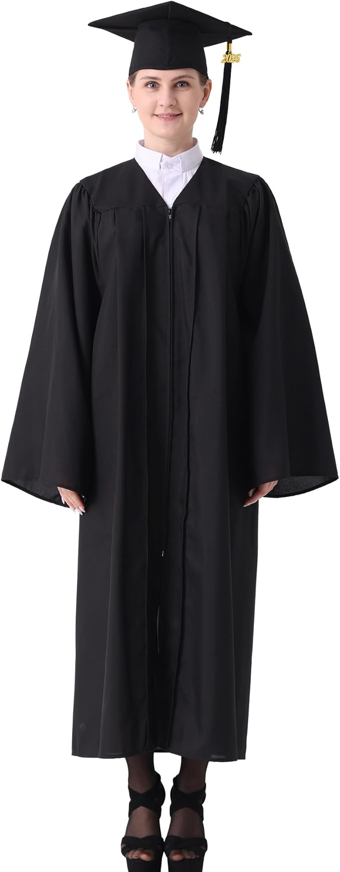 GraduatePro Matte Graduation Cap and Gown Class of 2026 Set Bulk with Tassel for High School & College 12 Colors