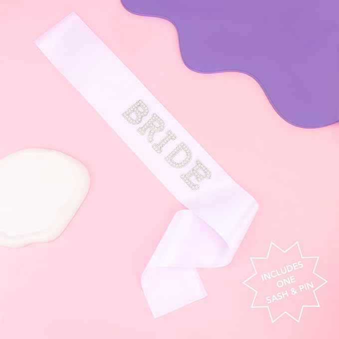 Bride Sunglasses Bride Sash and Veil for Bachelorette Party Decorations Bachelorette Party Accessories Favors White