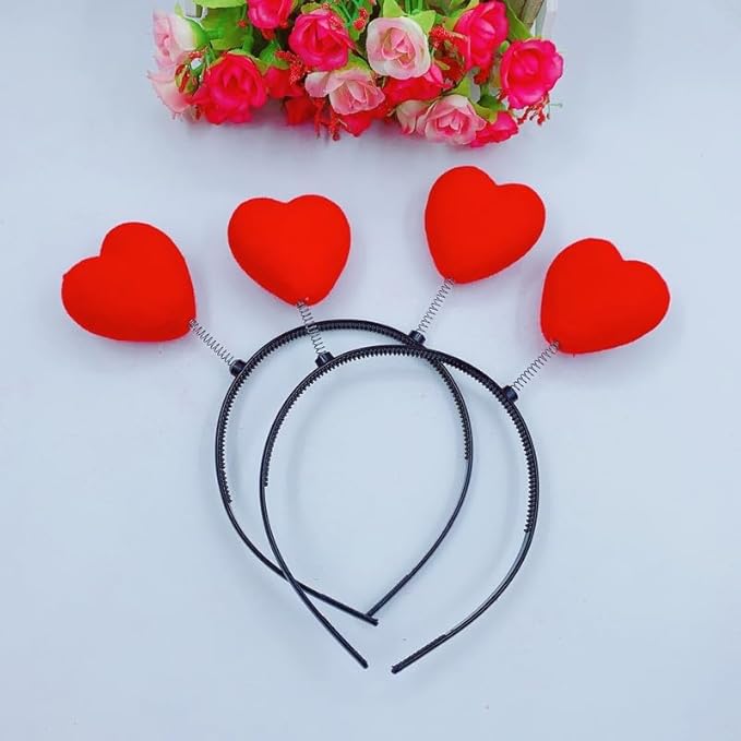 Hearts Bopper Costume Party Headband for Valentine's Day Pack of 6