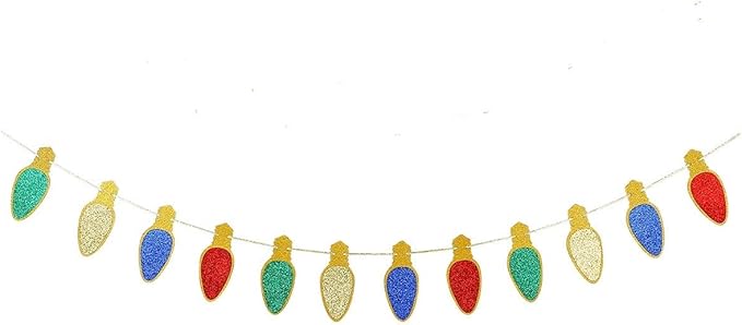 Gold Lets Get Lit Banner Funny Christmas Party Banner, Let's Get Lit Garland Christmas Holiday Banner for Funny Xmas Holiday Party Decorations