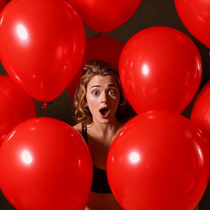 50 Pack Red Balloons 24 Inch Red Latex Party Balloon for Wedding, Birthday, Baby Shower and More