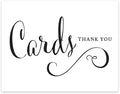 Andaz Press Wedding Party Signs, Formal Black and White, 8.5-inch x 11-inch, Cards Thank You, 1-Pack