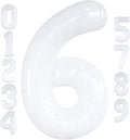 KatchOn, Giant White Number 6 Balloon - 40 Inch | 6th Birthday balloon for 6th Birthday Decorations | Six balloon Number | 6 Year Old Balloons for 6 Year Decorations