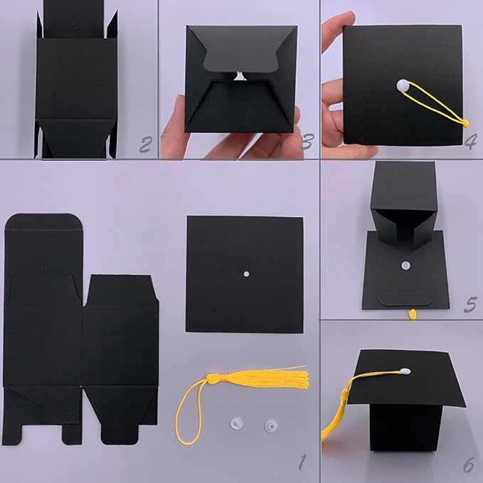 Suponey 30 Pcs Graduation Gift Boxes Candy Boxes for Graduation Keepsake Party Decorations