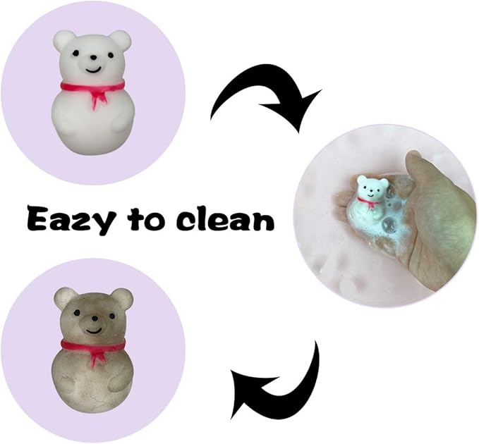 24 PCS Christmas Mochi Squishy Toys Squishies Christmas Toys for Kids Girls Boys Toddlers Christmas Party Favors Stocking Stuffers Gifts