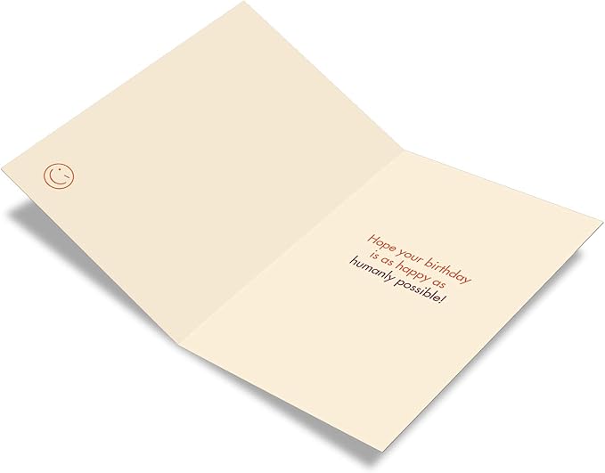 NobleWorks - 1 Funny Birthday Greeting Card - Sassy Bday Card, Stationery Humor - Favorite Human C6408BDG