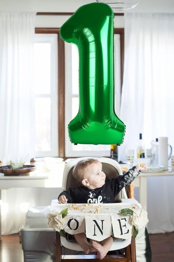 40 Inch Number 8 Balloon, Dark Green 8 18 28 80 Birthday Balloons for Men Boys, 8th Birthday Decorations Party Supplies, Wedding, Graduations