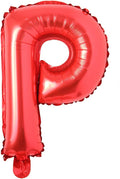 40 inch Red big size Number Letter alphabet Foil Helium Float Balloons Birthday Wedding Party Celebration decoration Air ball (40 INCH Red P)