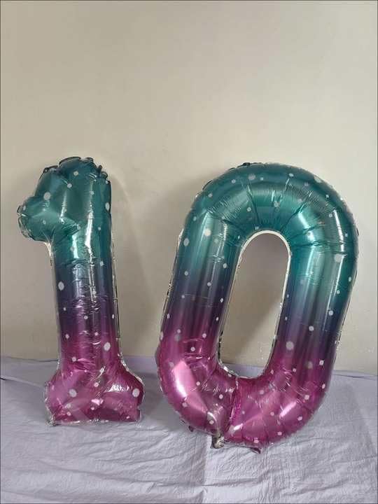 Starry Sky Number 9 Balloon 40 Inch, 9th Birthday Party Decorations for Children, Giant 9 Foil Balloon for Party Supplies