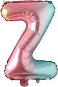 16 inch gradient rainbow Letter number balloons unicorn party foil balloon baby shower 1 birthday party decorations kids numbers Air ball (16 Inch Rainbow Z)