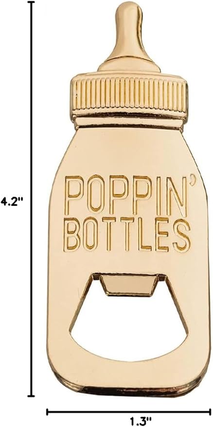 24Pack Baby Bottle Openers for Baby Shower Favors, Gifts, Decorations Souvenirs, Poppin Bottles Openers with Gifts Box used for Guests Gender Reveal Party Favors,Boy or Girl?Twin Party Supplies