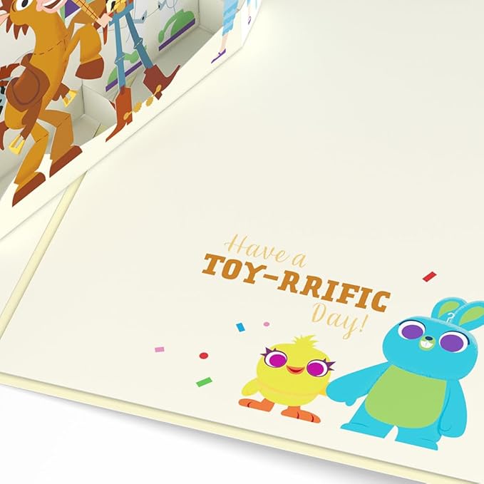 Lovepop Magical Disney & Pixar Toy Story 3D Pop-Up Birthday Card - for Him, Her, Kids, Boys, Girls, Men, Women - 5" x 7" - Envelope Included