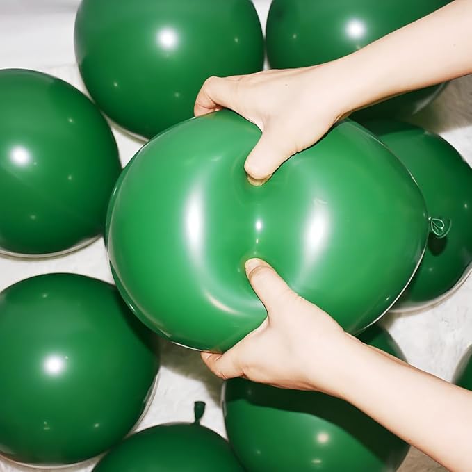 400 Pcs Green Balloons 12 Inch Dark Green Bulk Latex Balloon for Birthdays Weddings Party Decorations
