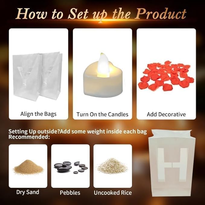 Quieres Ser Mi Novia Light Up Letters, Include Light up Letters, with Tea Lights Candles, Latex Balloons, Aluminum Balloons and Rose Petals, Anniversary and Valentines' Day Decorations for Women