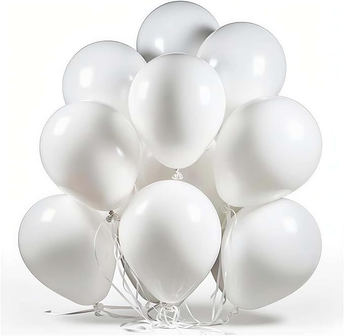 600 Pack White Balloons - 12 Inch White Latex Party Balloons - for Wedding, Birthday, Baby Shower, and More ZWZLIULIAN