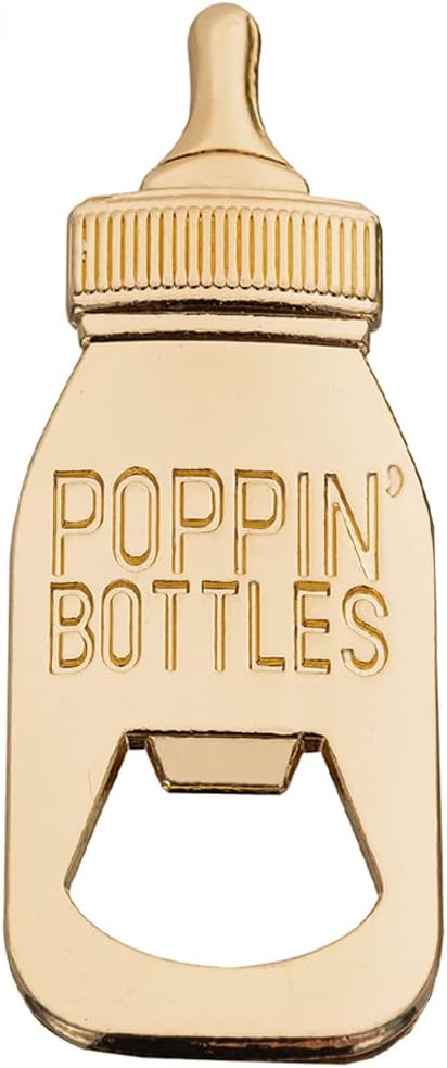 24Pack Baby Bottle Openers for Baby Shower Favors, Gifts, Decorations Souvenirs, Poppin Bottles Openers with Gifts Box used for Guests Gender Reveal Party Favors,Boy or Girl?Twin Party Supplies