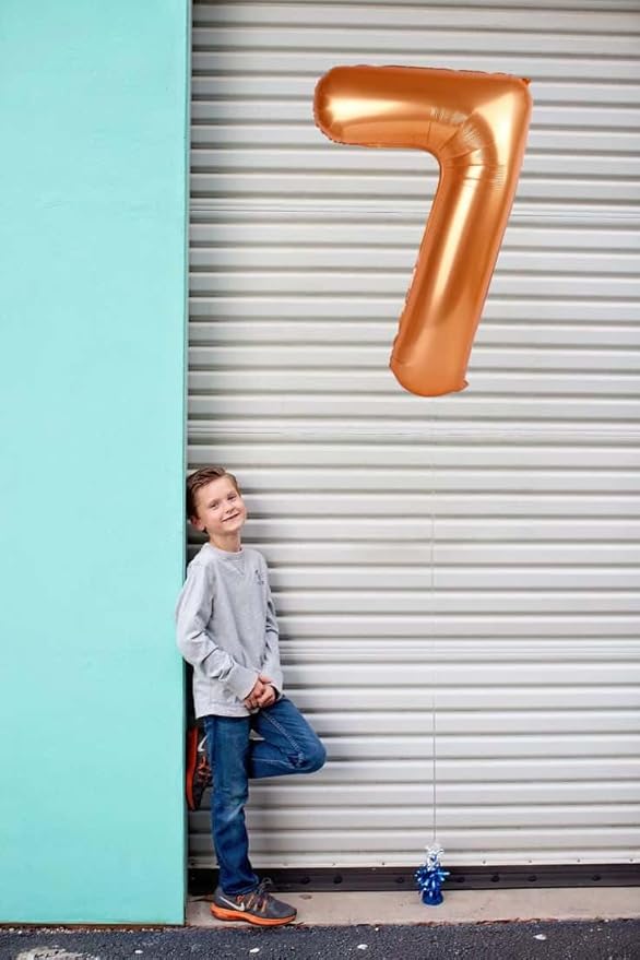 Orange Number 0 Balloon 40 Inch, 0 Balloon Number for 10th 20th 30th 40th 50th 60th Birthday Decorations, Orange Party Supplies
