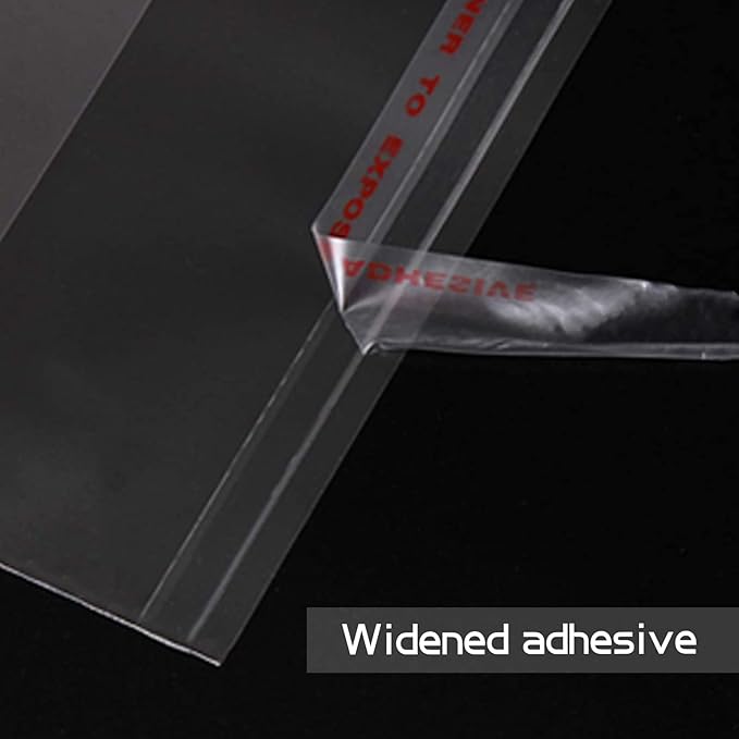 5x7 Inch 240Pcs Self Sealing Clear Cellophane Bags, Adhesive Cookie Treat Bag for DIY, Small Products, Food, and Gift Packaging