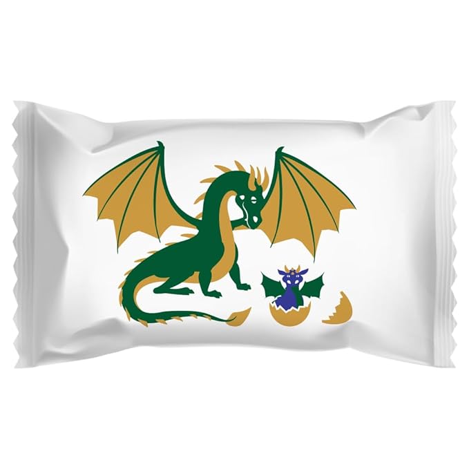 Party Sweets Dragons Soft Sours, Bite-Sized Soft Sour Candy, Appx 300 candies, 7-Ounce Bags (Pack of 6)