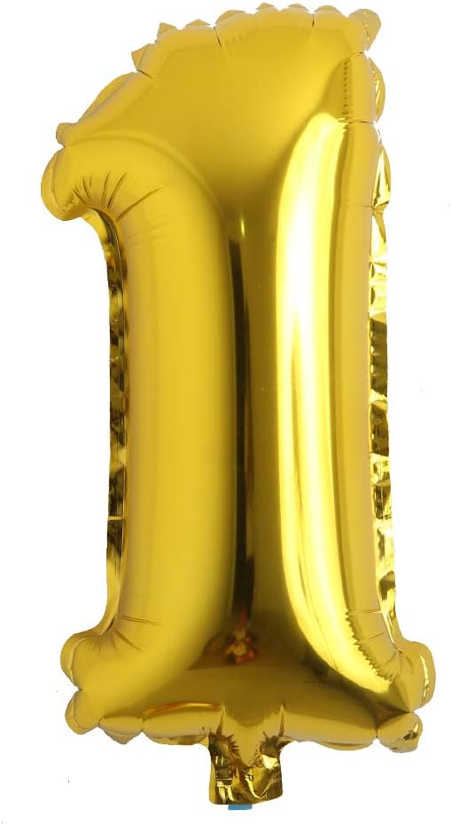 16" Alphabet Letter and Number Balloons Set Package, Aluminum Hanging Foil Film banner Mylar Balloon for Birthday Party Decoration Custom Word (A-Z, 0-9 Gold) (16 inch 1 Gold)