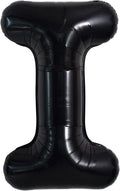 TONIFUL 40 Inch Large Black I Letter Balloon - Jumbo Helium Foil Mylar Big Alphabet for 2026 New Year Eve Graduation Wedding Baby Shower Birthday Party Anniversary Supplies Decorations