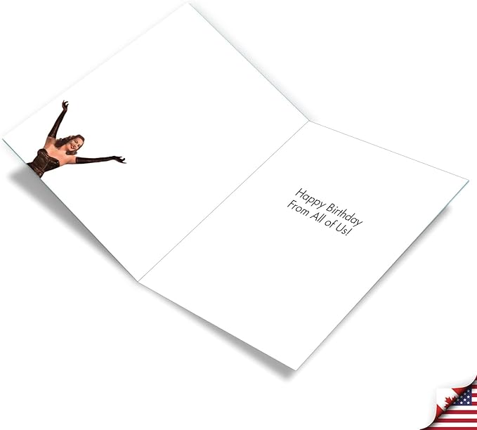 NobleWorks Jumbo Funny Birthday Greeting Card From Us 8.5 x 11 Inch with Envelope (1 Pack) Big, Jumbo Bday Old Lady J7020BDG-US