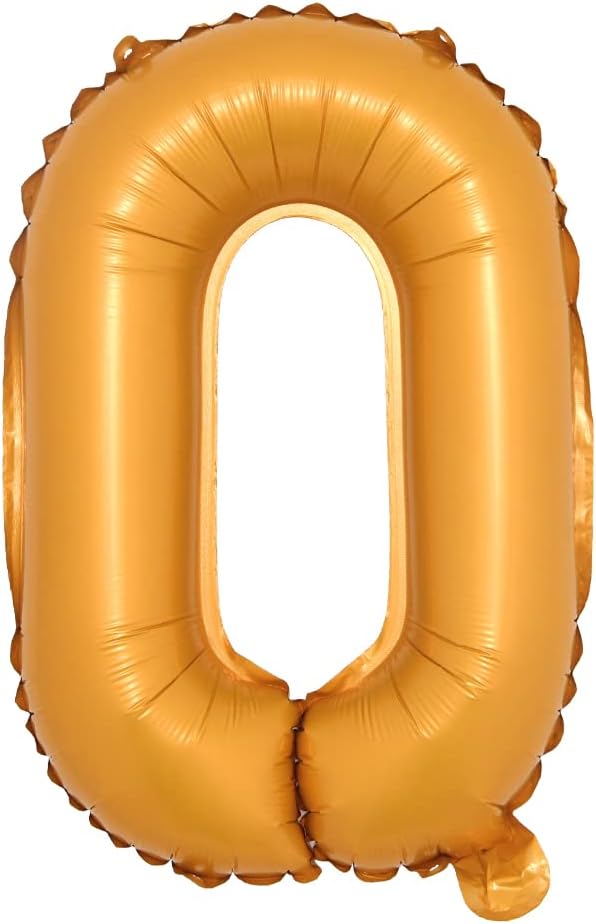 16" inch Single Orange Alphabet Letter Number Balloons Aluminum Hanging Foil Film Balloon Wedding Birthday Party Decoration Banner Air Mylar Balloons (16 Inch Orange O)