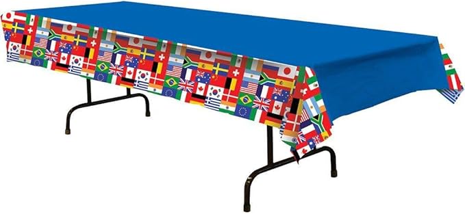 Beistle International Flag Plastic Tablecover