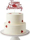 Happy Anniversary Cake Topper - Company Anniversary,Wedding Wedding Anniversary,Birthday Party Selected Decoration Supplies
