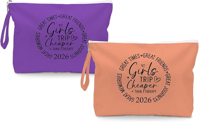 Fokongna 2PCS Girls Trip Gifts Wet Bag Wet Dry Bag Beach Bags Favors for Swimsuit Toiletry Bags Travel Essentials For Women, For Beach Travel Gym Swimsuit Dirty Diaper Gifts