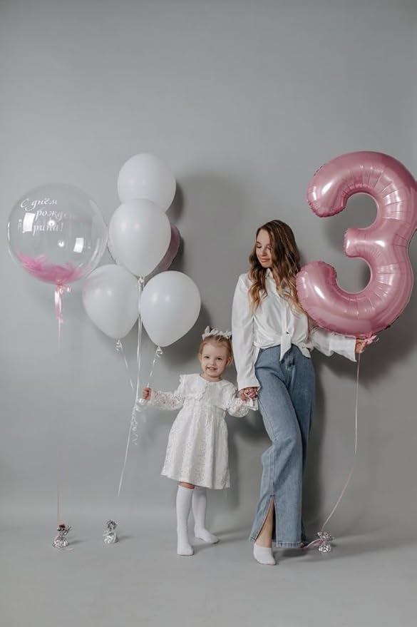 40 Inch Pastel Pink Numbers 9 Balloon, Balloons Decorations for 9 19 90 Birthday Party, Engagement, Wedding, Graduations, Photo Shoot Supplies